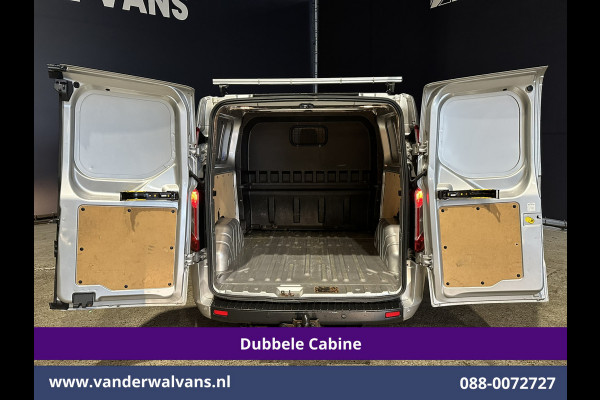 Ford Transit Custom 2.0 TDCI 131pk L2H1 Dubbele Cabine Euro6 Airco | 6-Zits | Camera | LED | 2800kg Trekhaak | Cruisecontrol Verwarmde voorruit, Android Auto, Dakdragers, Parkeersensoren