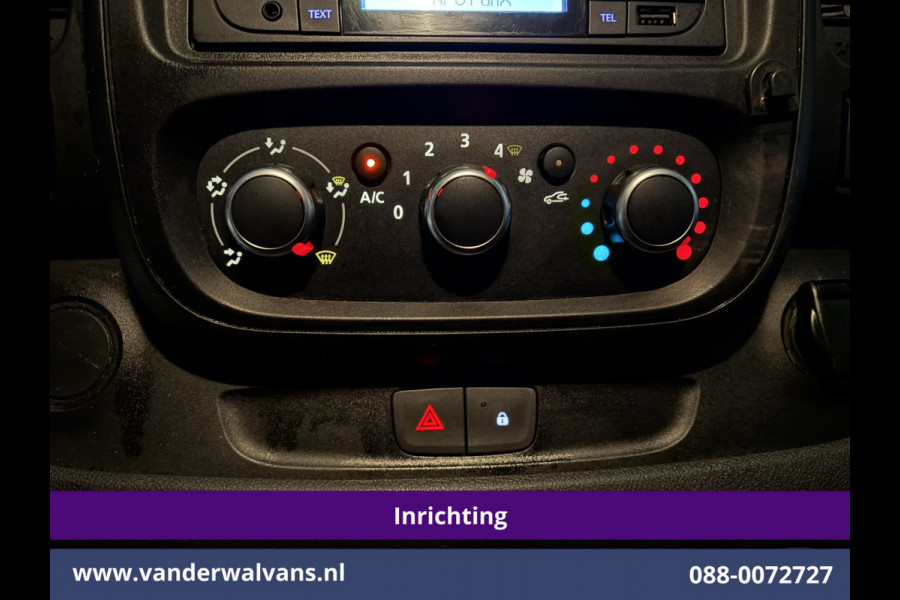 Renault Trafic 1.6 dCi L1H1 Inrichting Euro6 Airco | Imperiaal | Omvormer | Trekhaak | LED | Cruisecontrol Parkeersensoren, Bijrijdersbank