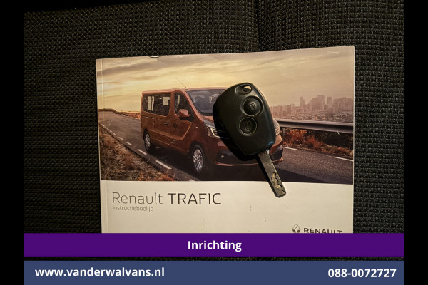 Renault Trafic 1.6 dCi L1H1 Inrichting Euro6 Airco | Imperiaal | Omvormer | Trekhaak | LED | Cruisecontrol Parkeersensoren, Bijrijdersbank