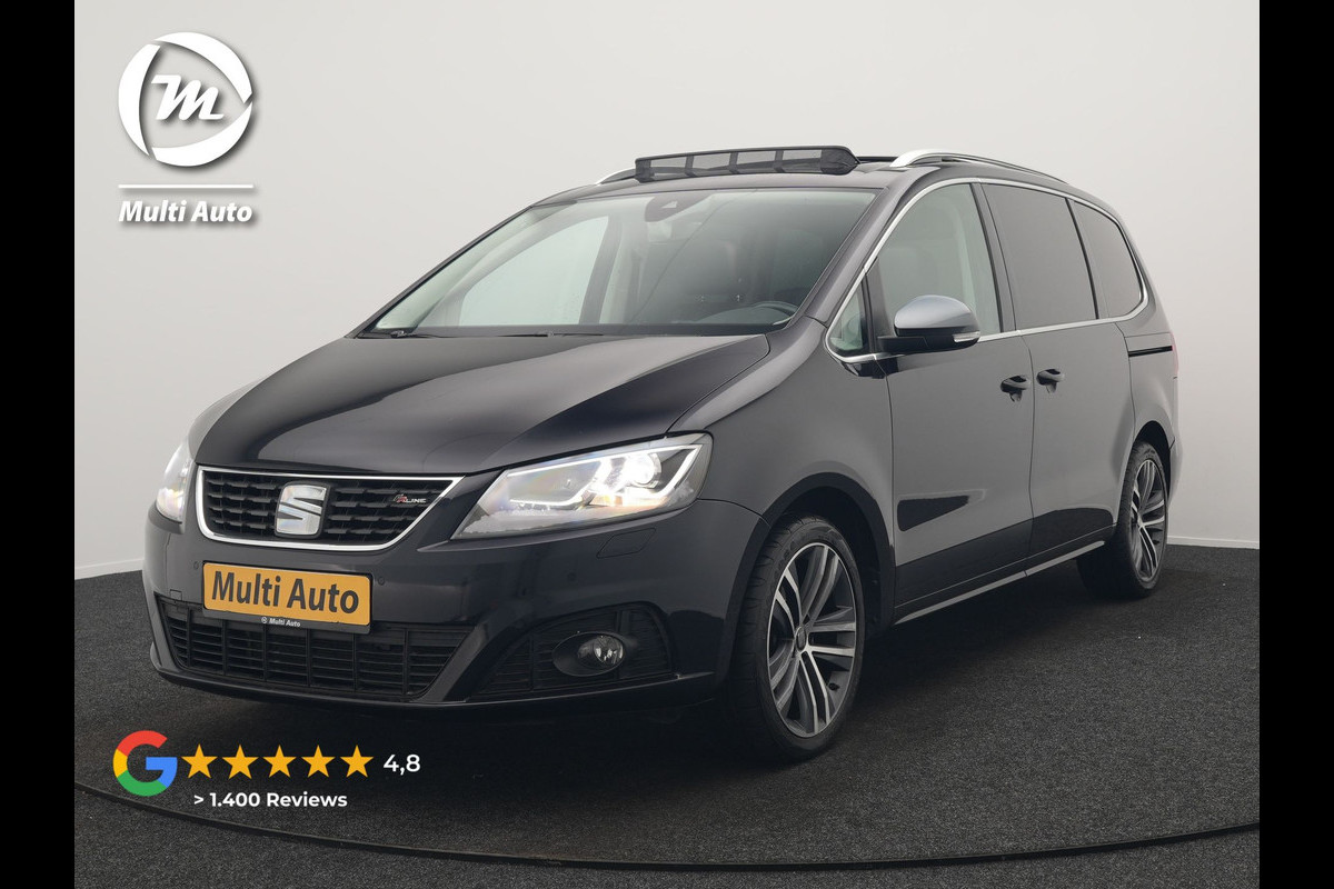 Seat Alhambra 1.4 TSI FR Business Intense 7 Persoons 150pk Dealer O.H. | Trekhaak Af Fabriek | Panodak | Adaptive Cruise | Camera | Apple Carplay | Alcantara Sportstoelen Verwarmd | Keyless | Blis | Navigatie | DAB |