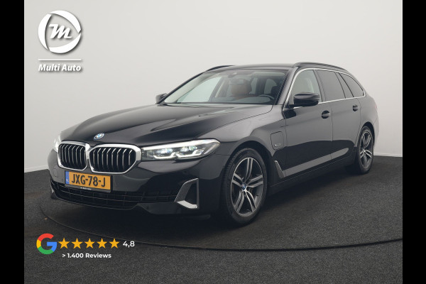 BMW 5 Serie Touring 530e Luxury Line Plug In Hybrid 293pk Dealer O.H PHEV | Trekhaak Af Fabriek | Camera | Comfortstoelen Memory & Verwarmd | Cruise Control | Apple Carplay | Navigatie | Virtual | DAB | 18" L.M | BMW LED |