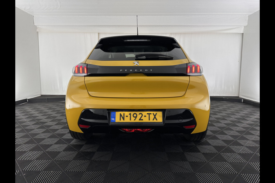 Peugeot e-208 EV Allure Pack 50 kWh (3-Fase-11kW) {SOH-89%} Aut.*HEATPUMP | LEATHER-FABRIC | FULL-LED | DIGI-COCKPIT | BLINDSPOT | CAMERA | AMBIENTLIGHT | NAVI-FULLMAP | LANE-ASSIST | KEYLESS | DAB | PRIVACYGLASS | HEATED-SPORTSEATS | CARPLAY | 16"ALU