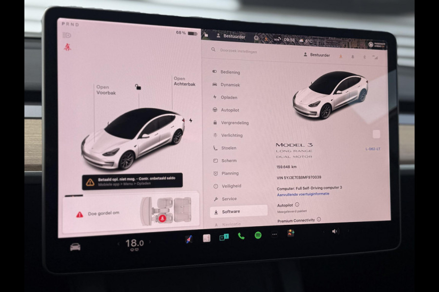 Tesla Model 3 Long Range AWD 75 kWh Navi|Pano|Camera|Clima|Cruise|NL-Auto|N.A.P|APK tot 12-2026