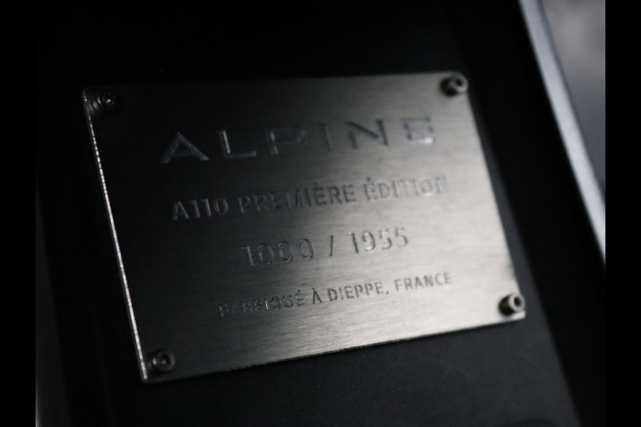ALPINE A110 1.8 Turbo Premiere Edition #1000 van 1955 | 250pk | Focal premium | Cruise | Climate | Parkeersens. achter | 18"