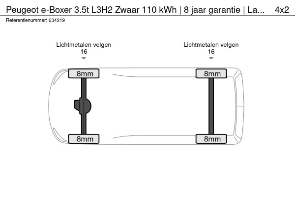 Peugeot e-Boxer 3.5t L3H2 Zwaar 110 kWh | 8 jaar garantie | Laadruimtebetimmering | Pakket Style Black | Pakket Premium Visibilit LED | Pakket City Plus