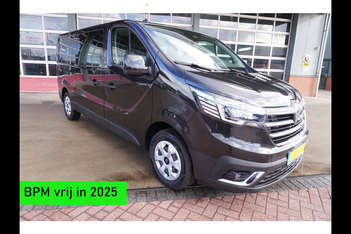Renault Trafic 2.0 Blue dCi 130PK T29 L2H1 Advance Dubbelcab. schuifdeur L+R nr.V134 | Airco | Cruise | Camera |Trekhaak | Apple CP- Android auto | Betimmering