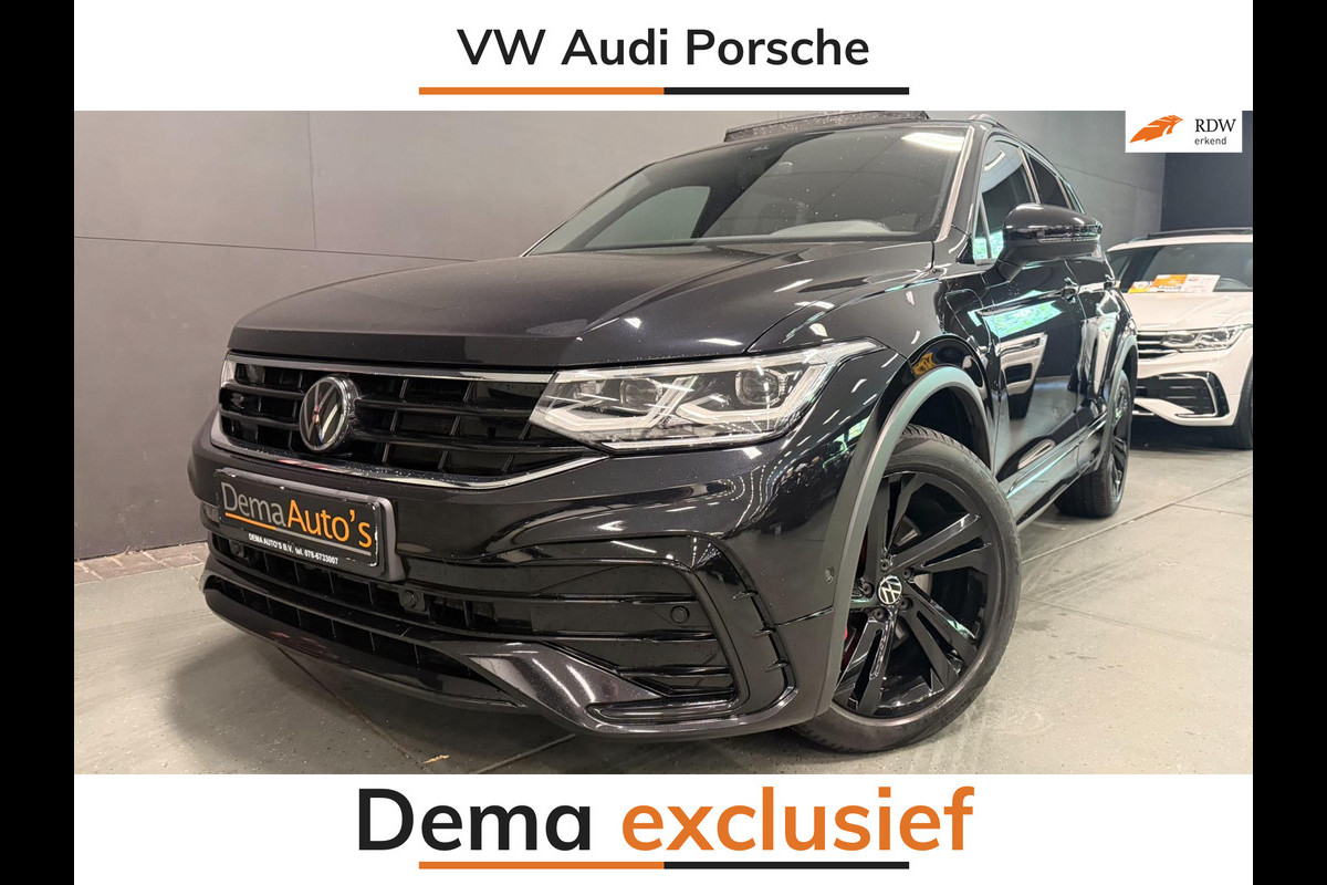Volkswagen Tiguan 1.4 TSI eHybrid 2X R-LINE BLACK-LINE PANO/LEDER/M-STOELEN/NAVI/V-COCKPIT/DAB/LED///