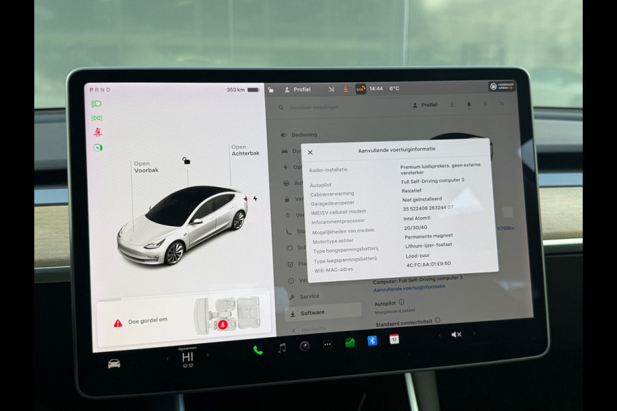 Tesla Model 3 Standard RWD Plus 60 kWh 96% SOH 19 INCH