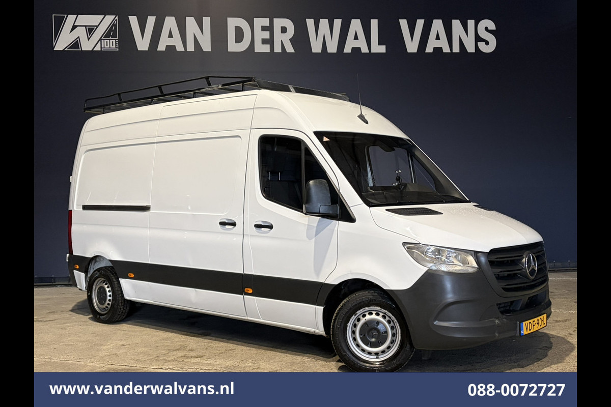 Mercedes-Benz Sprinter 314 CDI 143pk L2H2 Euro6 Airco | Imperiaal | Trekhaak | Parkeersensoren Bijrijdersbank