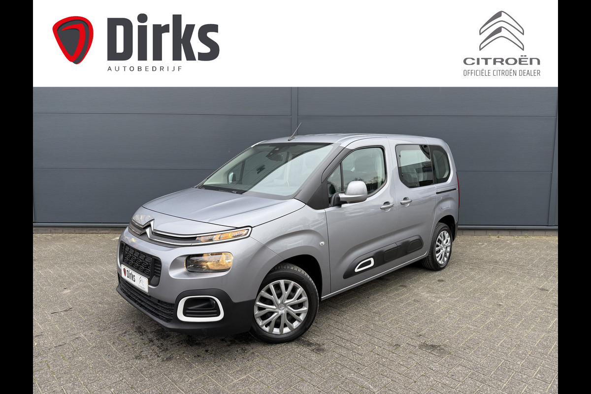 Citroën Berlingo 110pk Feel (Airco - Navigatie via APP - Parkeersensoren - Cruise Controle - 2x schuifdeuren)