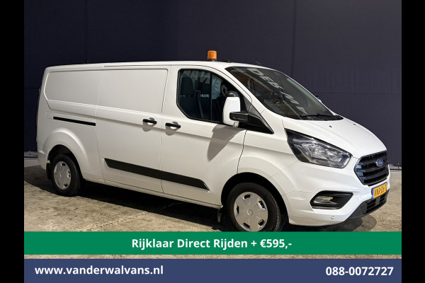 Ford Transit Custom 2.0 TDCI 130pk L2H1 Inrichting Euro6 *Rijklaar Direct Rijden* Airco | Camera | LED | Cruisecontrol | Verwarmde voorruit Parkeersensoren, 2800kg trekvermogen, Bijrijdersbank