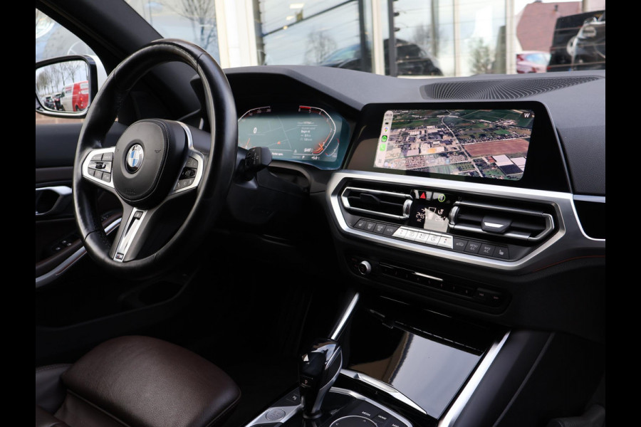 BMW 3 Serie Touring 320d HIGH EXECUTIVE SPORTLINE 190 PK AUT. *ALPINWEISS* + ELEK. TREKHAAK | LASER LED | 18 INCH | STOEL/STUURWIELVERW.