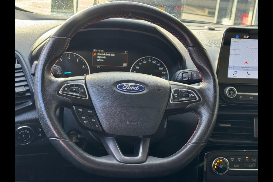 Ford EcoSport 1.0 EcoBoost ST-Line - Navigatie I Airco I Sport pakket I Leer / Alcantara I PDC I Achteruitrij Camera I Dealer ond.