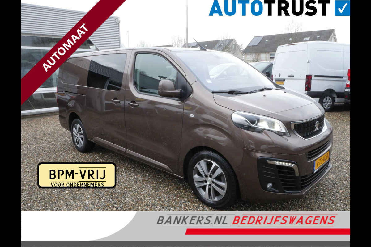 Peugeot Expert 2.0 BlueHDI 180PK, L3, Dubbel Cabine, Automaat, 2 x Schuifdeur, Airco