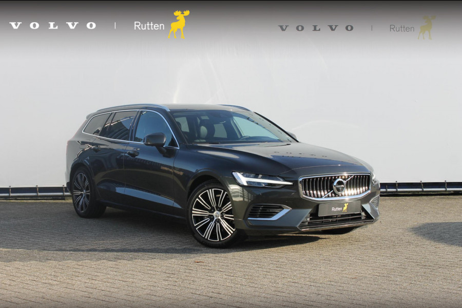 Volvo V60 T6 350PK Automaat Recharge AWD Inscription Panoramisch schuif-kanteldak / Semi elektrisch wegklapbare trekhaak / DAB+ / Apple Carplay / Lederen bekleding / 360graden camera