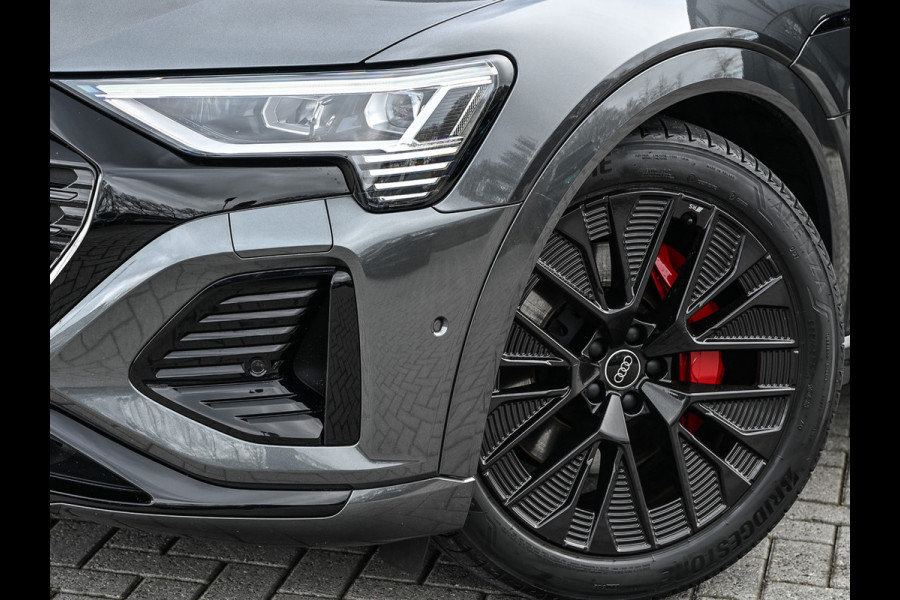 Audi Q8 Sportback e-tron 55 quattro 408pk S Edition 115 kWh | Panoramadak | S-Seats + Memory | B&O Sound | Camera | Luchtvering | Keyless | Active Cruise | Ambiance Interieur | 4-Zone Climate | Decor Carbon