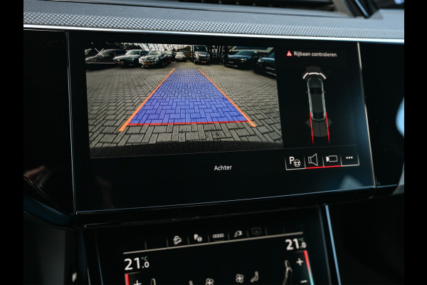 Audi Q8 Sportback e-tron 55 quattro 408pk S Edition 115 kWh | Panoramadak | S-Seats + Memory | B&O Sound | Camera | Luchtvering | Keyless | Active Cruise | Ambiance Interieur | 4-Zone Climate | Decor Carbon