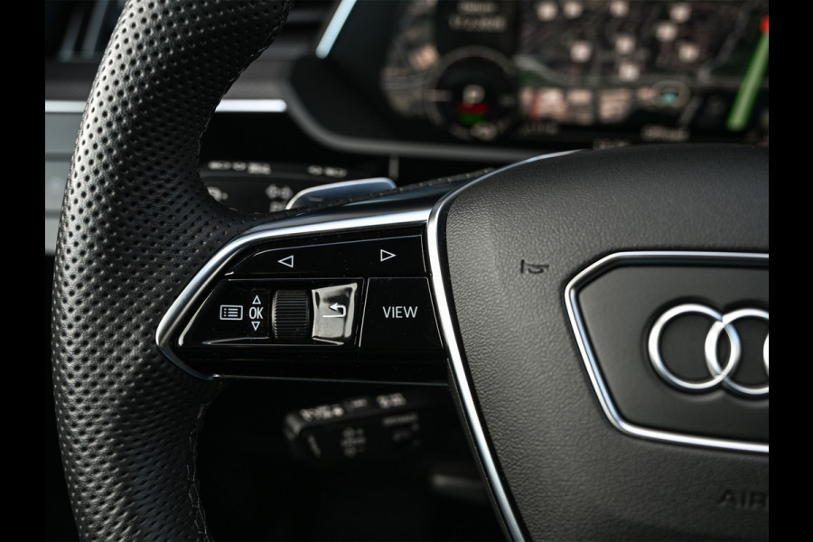 Audi Q8 Sportback e-tron 55 quattro 408pk S Edition 115 kWh | Panoramadak | S-Seats + Memory | B&O Sound | Camera | Luchtvering | Keyless | Active Cruise | Ambiance Interieur | 4-Zone Climate | Decor Carbon