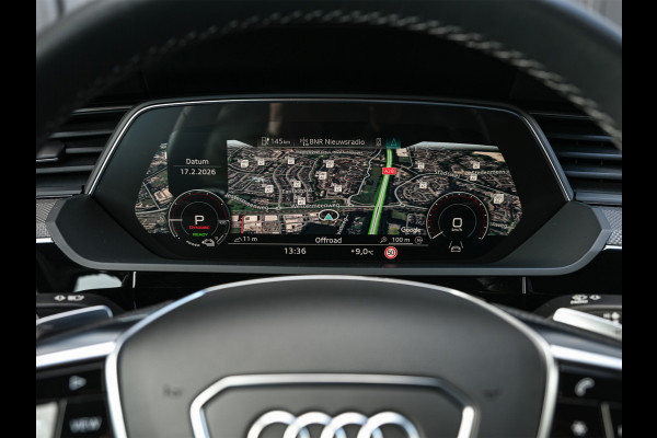 Audi Q8 Sportback e-tron 55 quattro 408pk S Edition 115 kWh | Panoramadak | S-Seats + Memory | B&O Sound | Camera | Luchtvering | Keyless | Active Cruise | Ambiance Interieur | 4-Zone Climate | Decor Carbon