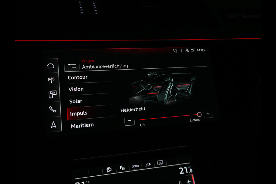 Audi Q8 Sportback e-tron 55 quattro 408pk S Edition 115 kWh | Panoramadak | S-Seats + Memory | B&O Sound | Camera | Luchtvering | Keyless | Active Cruise | Ambiance Interieur | 4-Zone Climate | Decor Carbon