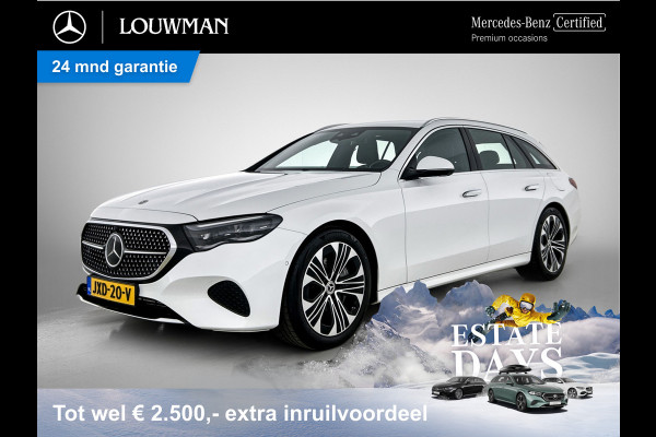 Mercedes-Benz E-Klasse Estate 300 e Luxury Line Plug-In Hybride Trekhaak | Rijassistentiepakket plus | Parkeerpakket met 360°-camera | Distronic | Sfeerverlichting. Inclusief 24 maanden MB Certified garantie voor Europa.