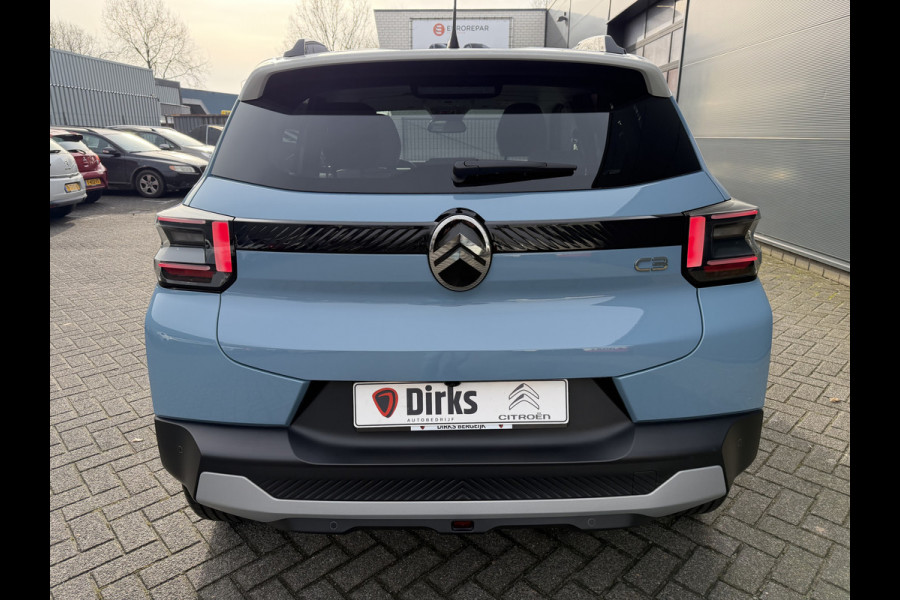 Citroën C3 100pk Max (Camera - Navigatie - Automatische Airco - Apple Carplay - 17"- Draadloos laden - LED)