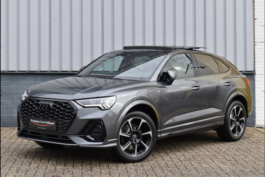 Audi Q3 Sportback 45 TFSI e S-Line 245 Pk Pano Rood Stiksel Leder Trekhaak Navi Camera 19 Inch