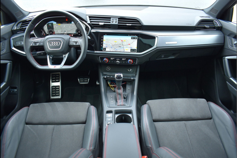 Audi Q3 Sportback 45 TFSI e S-Line 245 Pk Pano Rood Stiksel Leder Trekhaak Navi Camera 19 Inch