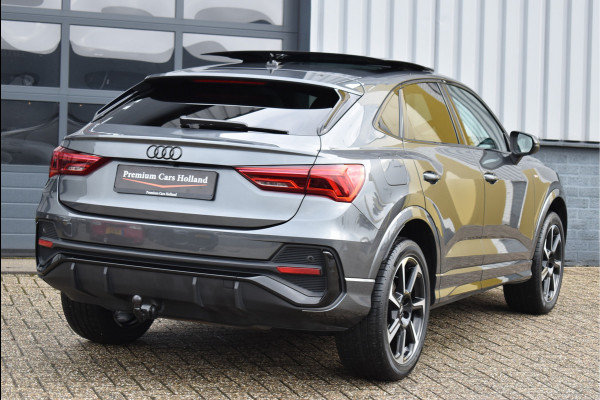 Audi Q3 Sportback 45 TFSI e S-Line 245 Pk Pano Rood Stiksel Leder Trekhaak Navi Camera 19 Inch