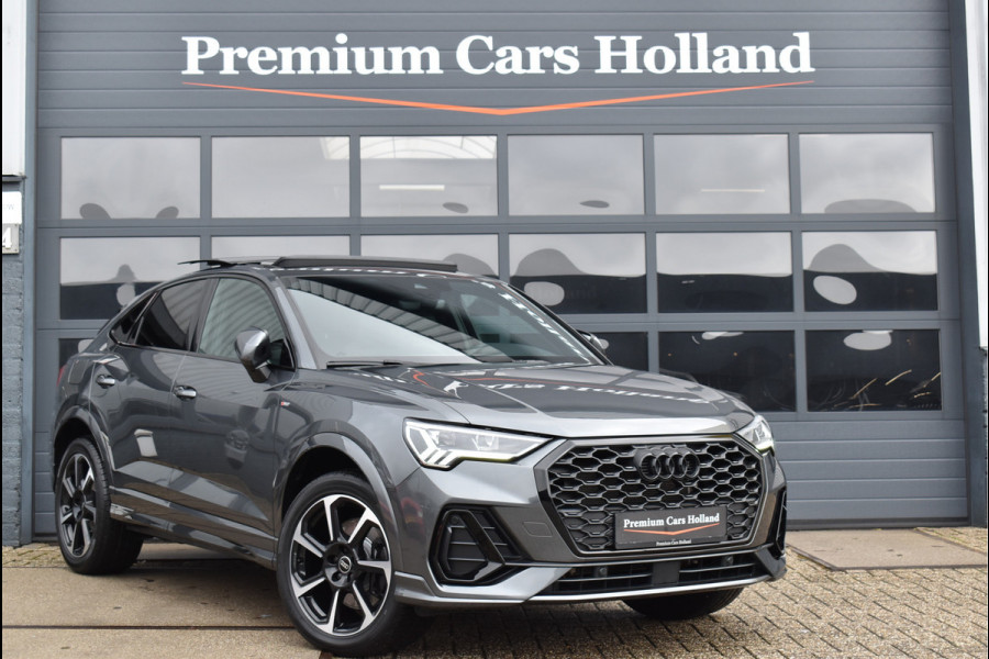 Audi Q3 Sportback 45 TFSI e S-Line 245 Pk Pano Rood Stiksel Leder Trekhaak Navi Camera 19 Inch