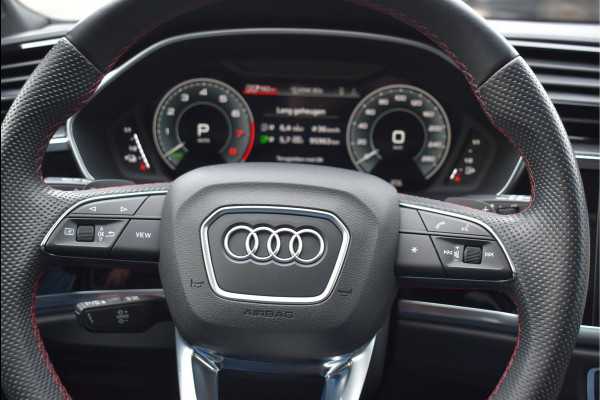 Audi Q3 Sportback 45 TFSI e S-Line 245 Pk Pano Rood Stiksel Leder Trekhaak Navi Camera 19 Inch