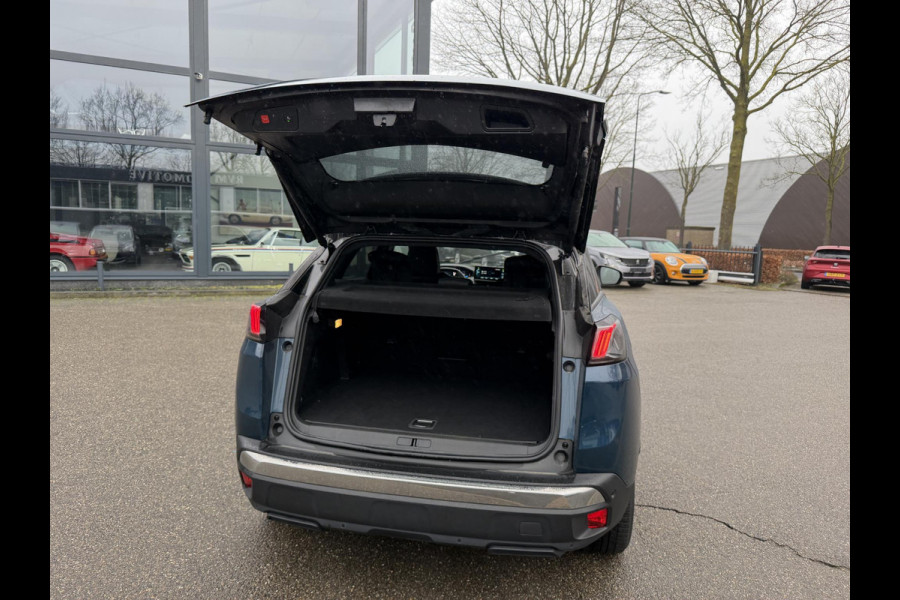 Peugeot 3008 1.6 HYbrid 300 Allure Pack Business PHEV| 300PK!| ADAPTIVE CRUISE CONTROL| STANDKACHEL| STOELVERWARMING| CAMERA VOOR + ACHTER| DODE HOEK SENSOR| ELEKTRISCHE ACHTERKLEP| RIJKLAAR. INCL 12 MND BOVAG GARANTIE