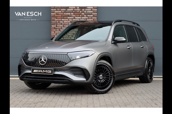 Mercedes-Benz EQB 350 4MATIC AMG Line 71 kWh | 40.500,- Netto | Distronic | Memory | HUD | Verwarmd Stuurwiel | Trekhaak | Burmester | Panoramadak | Keyless Go | Surround Camera |  Vario-Achterbank |