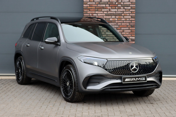 Mercedes-Benz EQB 350 4MATIC AMG Line 71 kWh | 40.500,- Netto | Distronic | Memory | HUD | Verwarmd Stuurwiel | Trekhaak | Burmester | Panoramadak | Keyless Go | Surround Camera |  Vario-Achterbank |