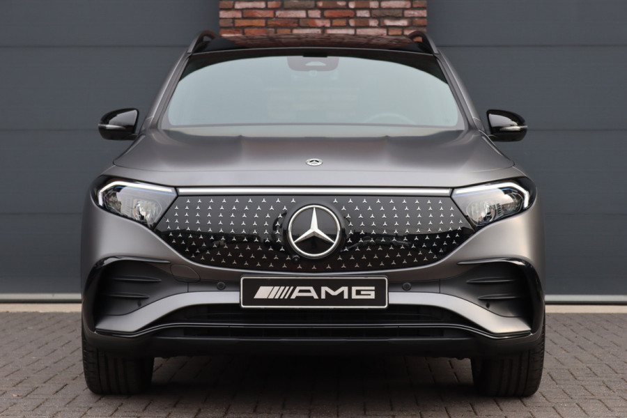 Mercedes-Benz EQB 350 4MATIC AMG Line 71 kWh | 40.500,- Netto | Distronic | Memory | HUD | Verwarmd Stuurwiel | Trekhaak | Burmester | Panoramadak | Keyless Go | Surround Camera |  Vario-Achterbank |