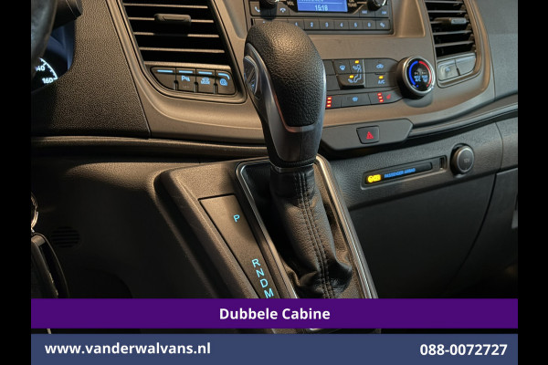 Ford Transit Custom 2.0 TDCI 170pk Automaat L2H1 Dubbele Cabine Euro6 Airco | 5-Zits | LED | Cruisecontrol Stoelverwarming, Verwarmde voorruit, LM velgen, Trekhaak, Parkeersensoren