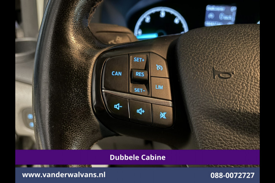 Ford Transit Custom 2.0 TDCI 170pk Automaat L2H1 Dubbele Cabine Euro6 Airco | 5-Zits | LED | Cruisecontrol Stoelverwarming, Verwarmde voorruit, LM velgen, Trekhaak, Parkeersensoren