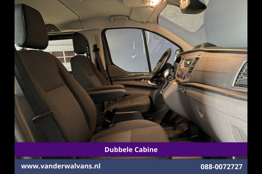 Ford Transit Custom 2.0 TDCI 170pk Automaat L2H1 Dubbele Cabine Euro6 Airco | 5-Zits | LED | Cruisecontrol Stoelverwarming, Verwarmde voorruit, LM velgen, Trekhaak, Parkeersensoren