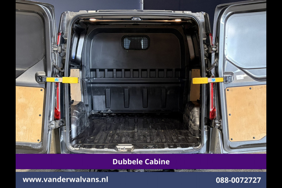 Ford Transit Custom 2.0 TDCI 170pk Automaat L2H1 Dubbele Cabine Euro6 Airco | 5-Zits | LED | Cruisecontrol Stoelverwarming, Verwarmde voorruit, LM velgen, Trekhaak, Parkeersensoren