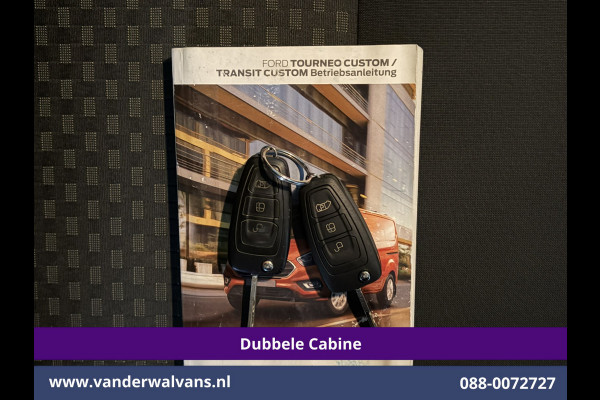 Ford Transit Custom 2.0 TDCI 170pk Automaat L2H1 Dubbele Cabine Euro6 Airco | 5-Zits | LED | Cruisecontrol Stoelverwarming, Verwarmde voorruit, LM velgen, Trekhaak, Parkeersensoren
