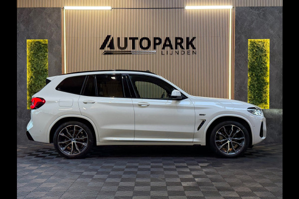 BMW X3 XDrive30e High Executive M-SPORT|PANO|HuD|LASER|CARPLAY|TREKHAAK|SFEERVERLICHTING|STUURVERWARMING|PLUG IN HYBRIDE|292PK