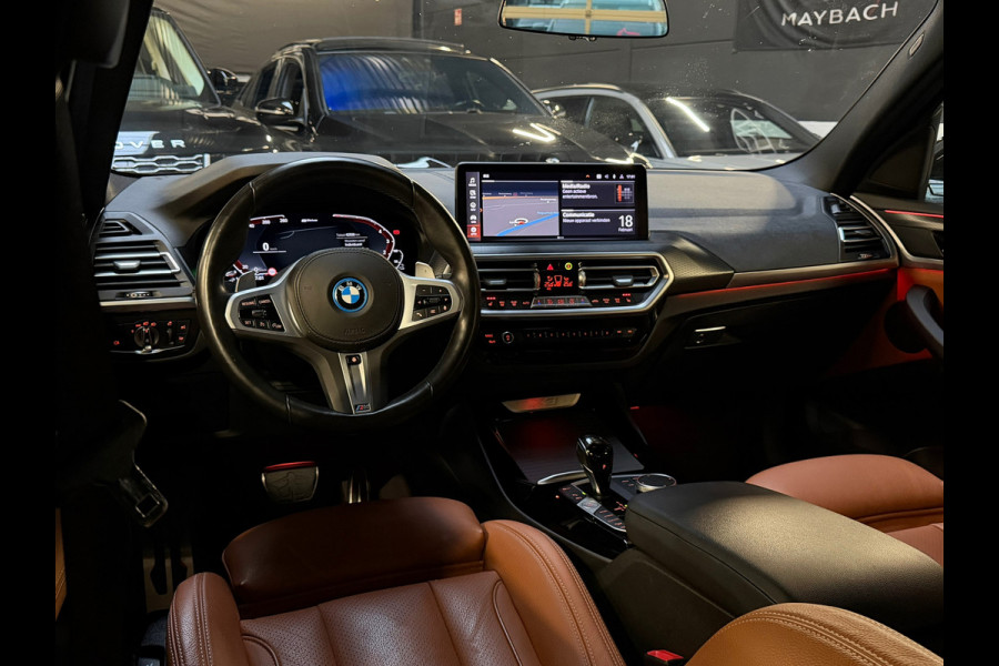 BMW X3 XDrive30e High Executive M-SPORT|PANO|HuD|LASER|CARPLAY|TREKHAAK|SFEERVERLICHTING|STUURVERWARMING|PLUG IN HYBRIDE|292PK