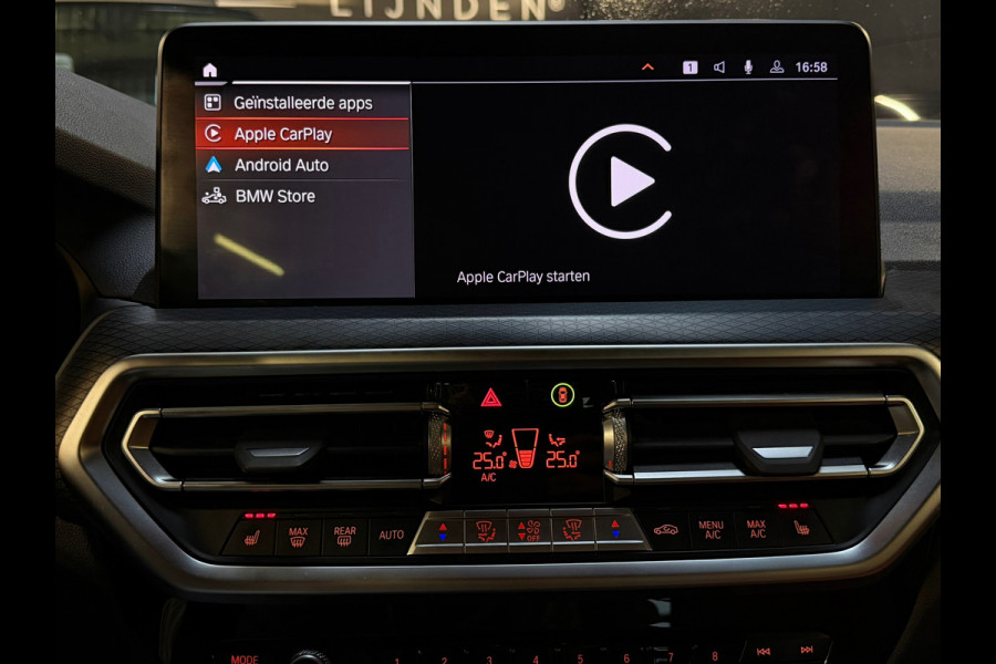 BMW X3 XDrive30e High Executive M-SPORT|PANO|HuD|LASER|CARPLAY|TREKHAAK|SFEERVERLICHTING|STUURVERWARMING|PLUG IN HYBRIDE|292PK