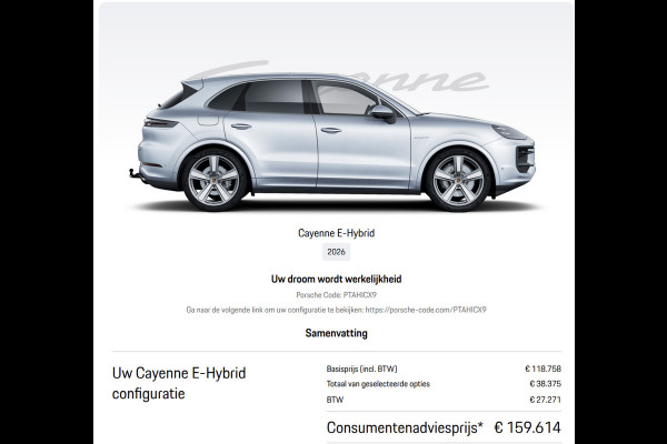 Porsche Cayenne 3.0 E-Hybrid SportDesign 4-Wielsturing InnoDrive