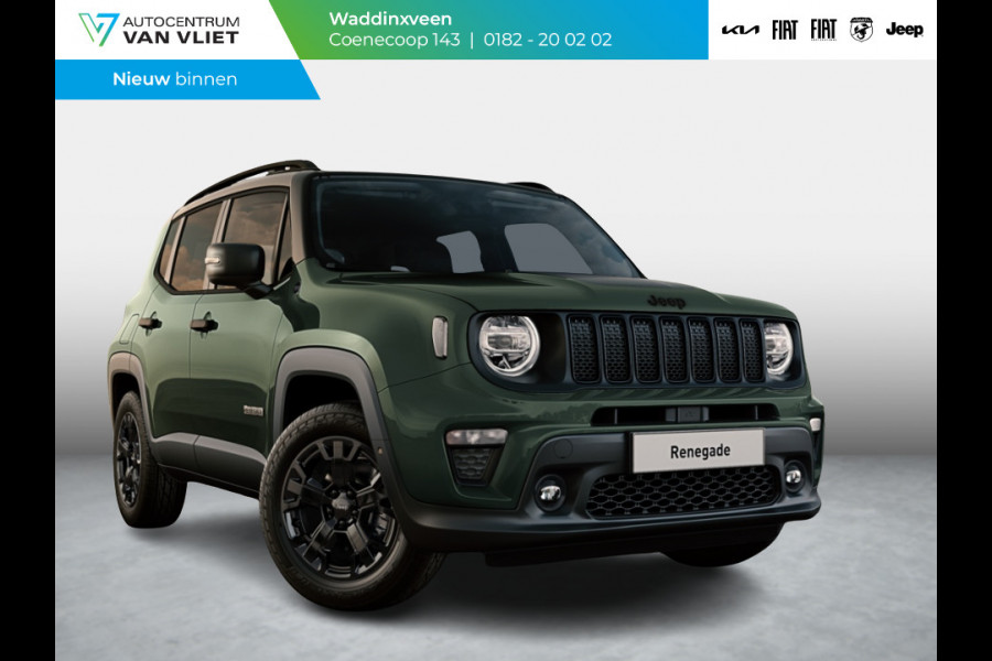 Jeep Renegade 4xe 240 Plug-in Hybrid Electric The North Star | Schuif/Kanteldak | Winter Pack | Techno Green
