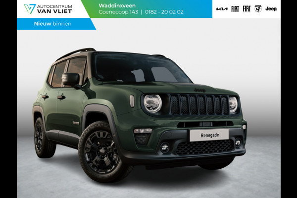 Jeep Renegade 4xe 240 Plug-in Hybrid Electric The North Star | Schuif/Kanteldak | Winter Pack | Techno Green