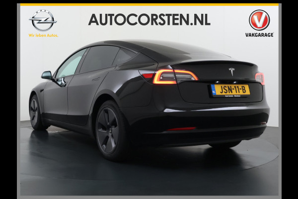 Tesla Model 3 RWD SR plus 325PK LFP Accu Ivory AutoPilot Leder Pano-dak FSD-vb. Adaptive-Cruise Camera's Elektr.-Stuur+Stoelen+Spiegels+Geheug Priv.Glasss Navi LED DAB Voorverwarmen Keyless One-Pedal-Drive Lmv 18" SOH 89% 1e Eigenaar Origineel Nederlandse Auto Fabrieks Garantie op Accu en Motor tot 23-08-2031 / 160.000km