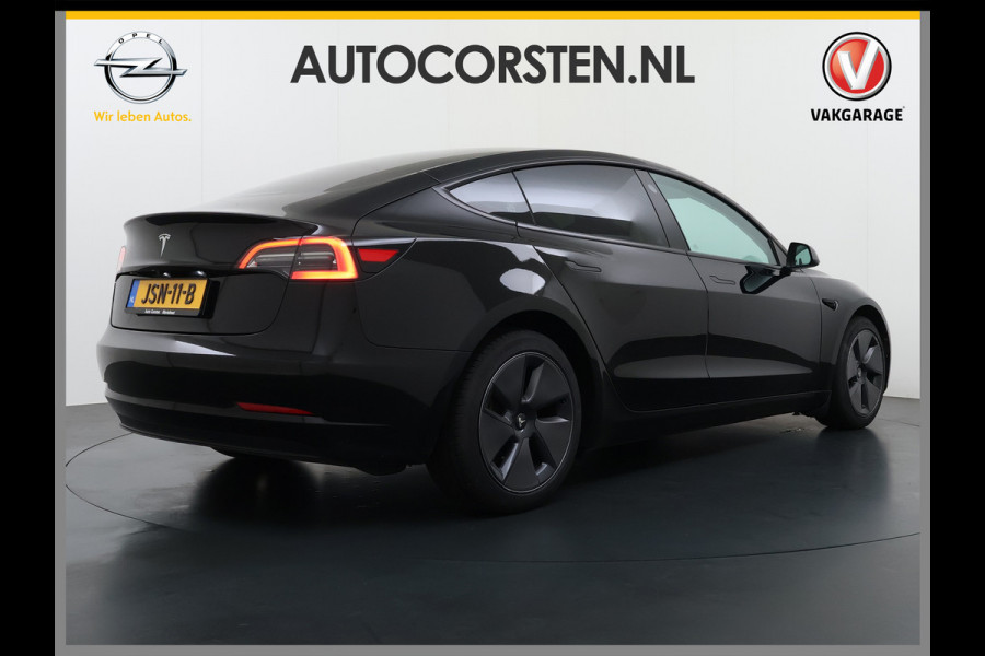 Tesla Model 3 RWD SR plus 325PK LFP Accu Ivory AutoPilot Leder Pano-dak FSD-vb. Adaptive-Cruise Camera's Elektr.-Stuur+Stoelen+Spiegels+Geheug Priv.Glasss Navi LED DAB Voorverwarmen Keyless One-Pedal-Drive Lmv 18" SOH 89% 1e Eigenaar Origineel Nederlandse Auto Fabrieks Garantie op Accu en Motor tot 23-08-2031 / 160.000km