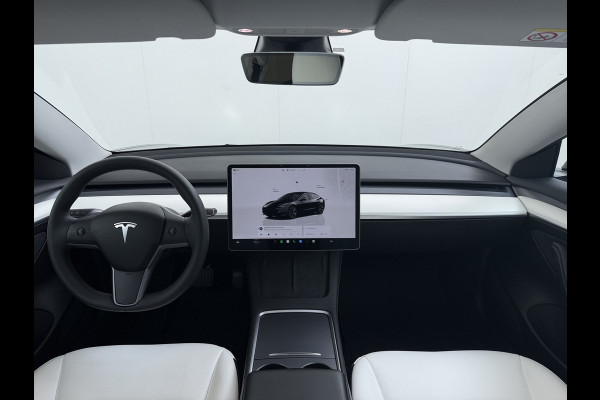 Tesla Model 3 RWD SR plus 325PK LFP Accu Ivory AutoPilot Leder Pano-dak FSD-vb. Adaptive-Cruise Camera's Elektr.-Stuur+Stoelen+Spiegels+Geheug Priv.Glasss Navi LED DAB Voorverwarmen Keyless One-Pedal-Drive Lmv 18" SOH 89% 1e Eigenaar Origineel Nederlandse Auto Fabrieks Garantie op Accu en Motor tot 23-08-2031 / 160.000km