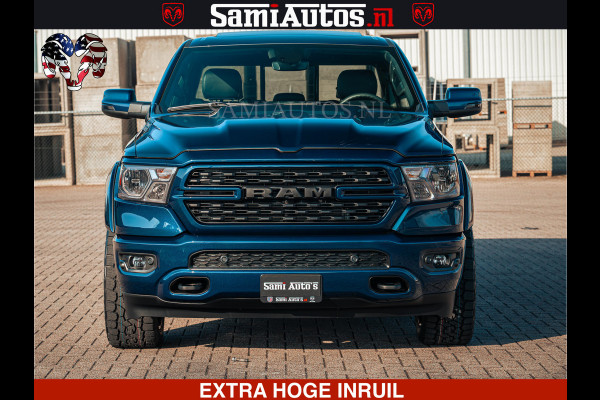 Dodge Ram SPORT | 5.7 V8 4x4 HEMI | PANORAMA DAK | GROOTSCHEM 12 INCH | LPG | Patriot Blue | CREW CAB | DUBBELE CABINE | 5 PERSOONS | DC | VOORRAAD NR 2555 - 3325